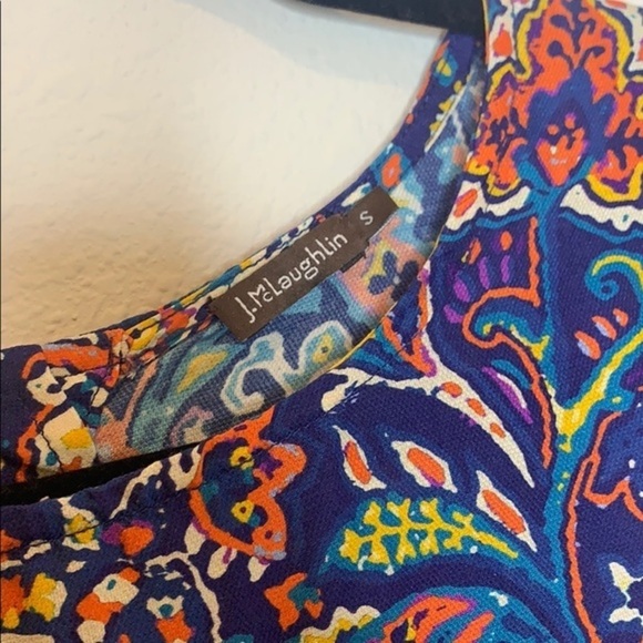 J.Mclaughlin Silk-Blend Blouse Small - Picture 7 of 11